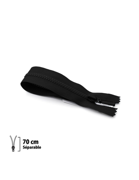 Fermeture Eclair ® injectée noir 70cm