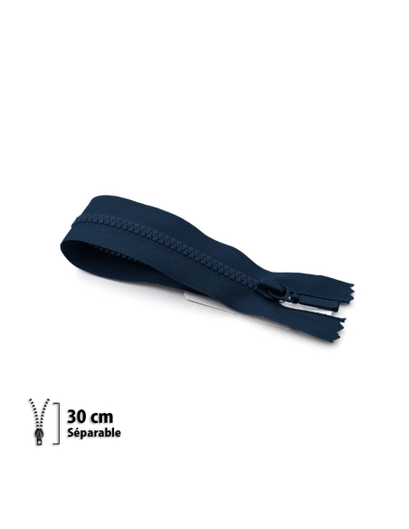 Fermeture Eclair ® injectée marine 30cm