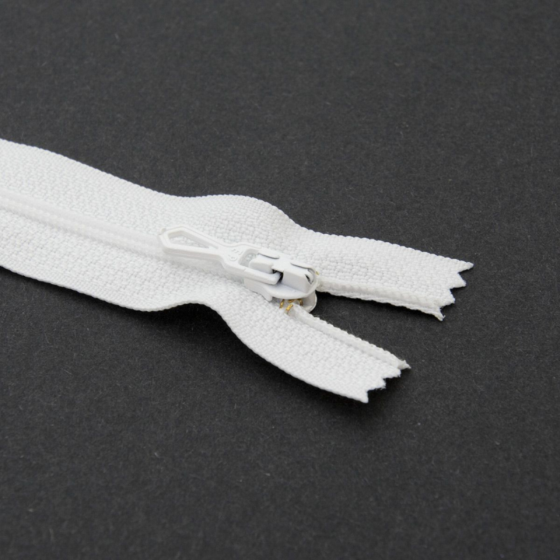 Fermeture Eclair ® spiralée blanche 35cm