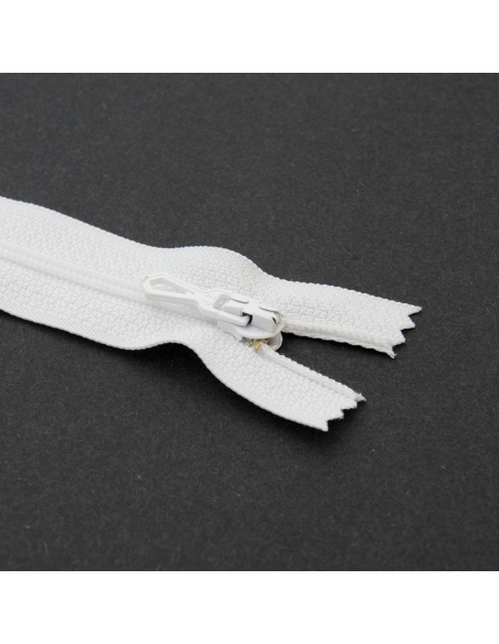 Fermeture Eclair ® spiralée blanche 35cm