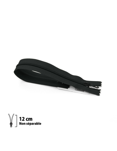 Fermeture Eclair ® spiralée noir 12cm