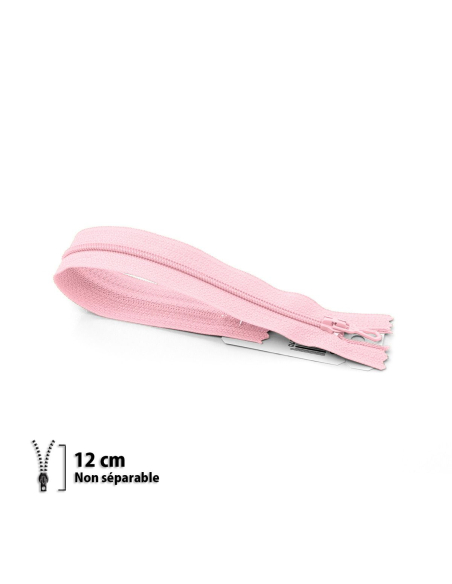 Fermeture Eclair ® spiralée rose 12cm