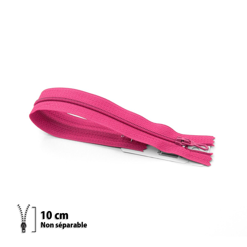 Fermeture Eclair ® spiralée fuchsia 10cm