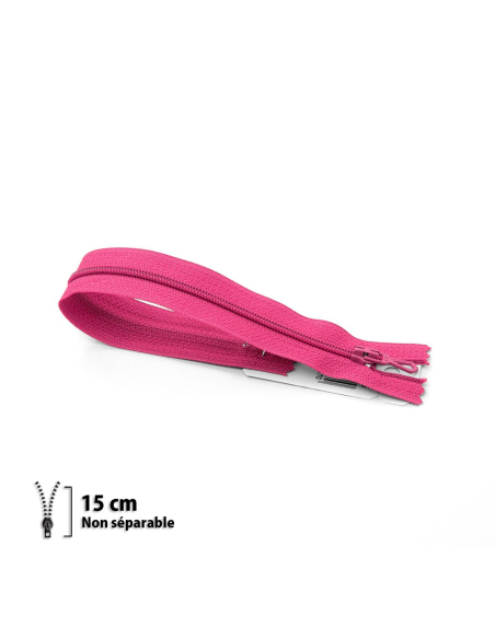 Fermeture Eclair ® spiralée fuchsia 15cm