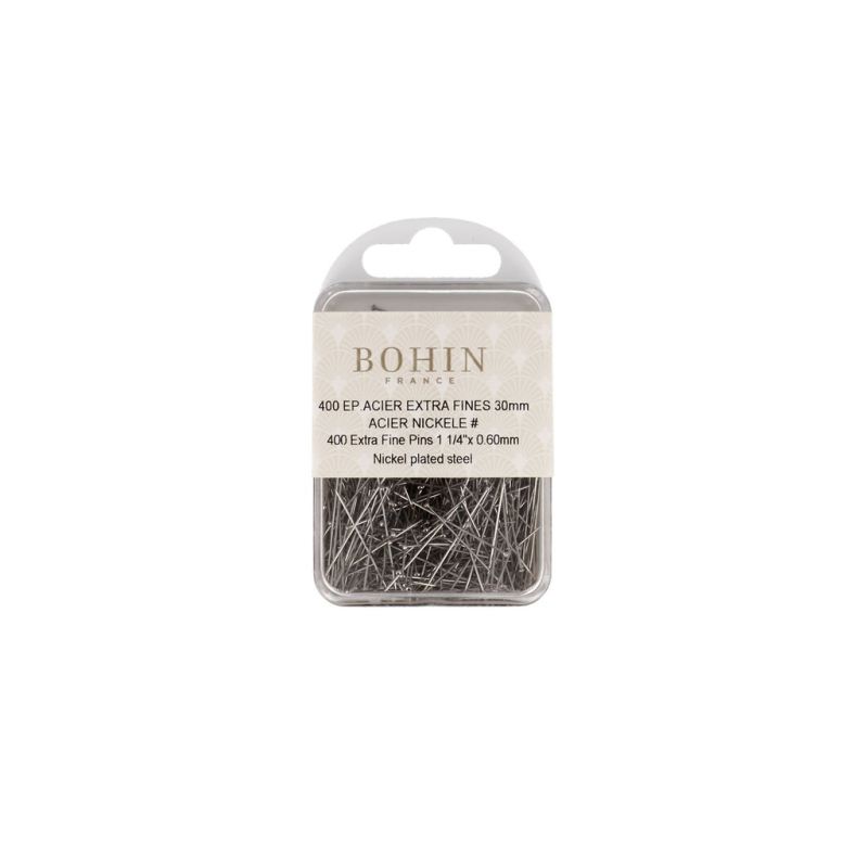 Epingles de couture extra-fines EC4 (N°4, Boîte en plastique 400 pcs)