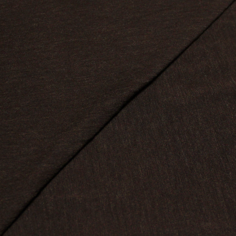 Jersey laine & acrylique - Marron
