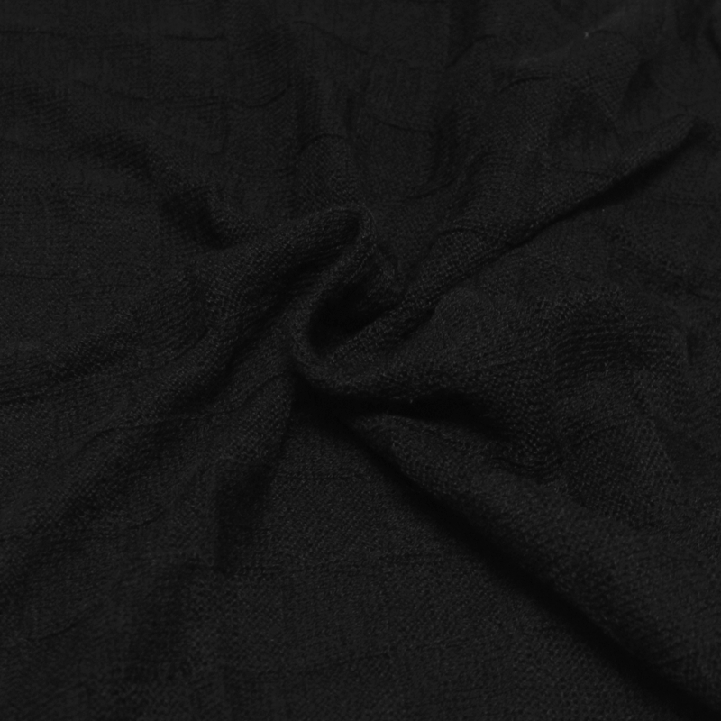 Écharpe 100% Yak - Damier noir