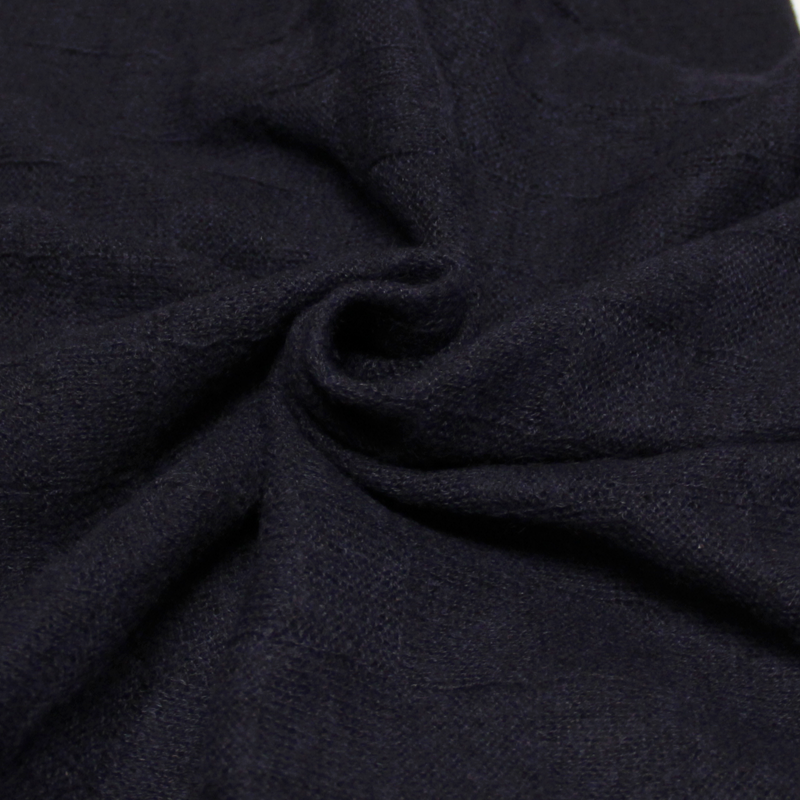 Écharpe 100% Yak - Damier marine