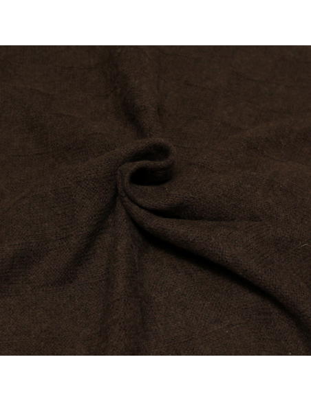 Écharpe 100% Yak - Damier marron