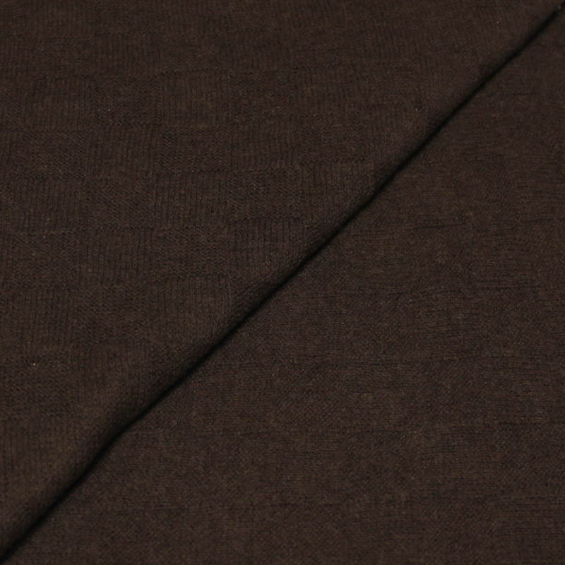 Écharpe 100% Yak - Damier marron