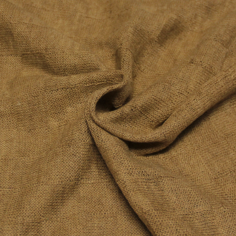 Écharpe 100% Yak - Damier camel