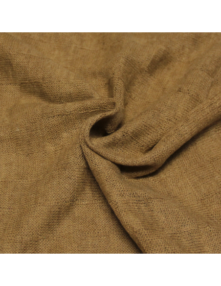 Écharpe 100% Yak - Damier camel