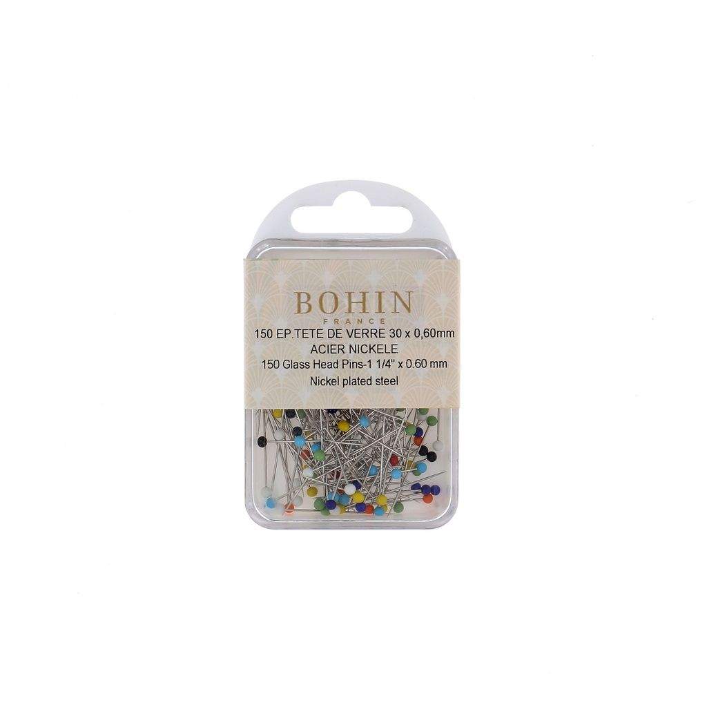 Epingles à tête de verre extra-fines M7 (Boîte 150 pcs)