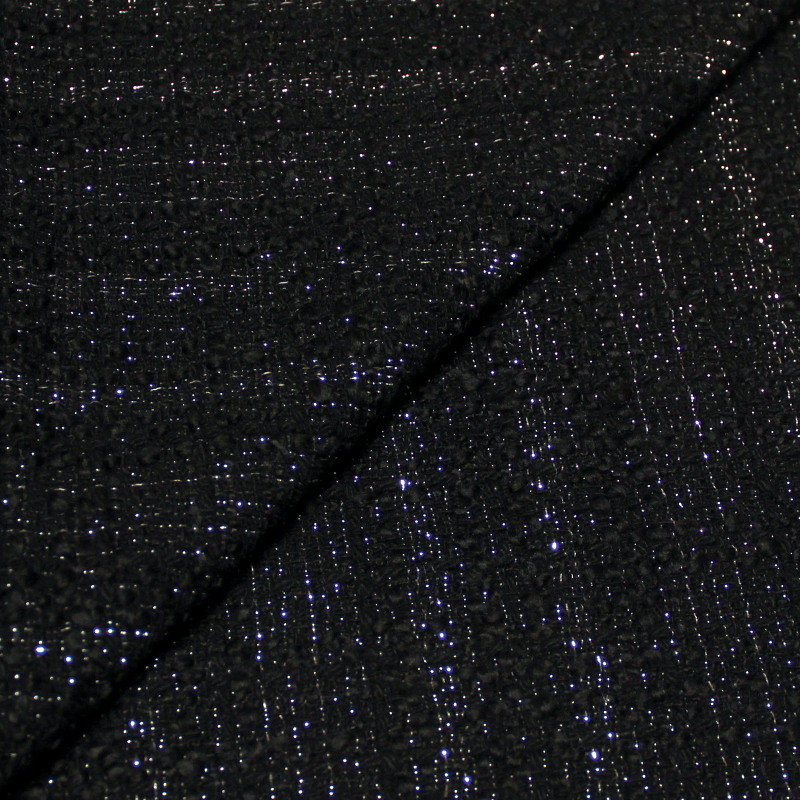 Tweed lurex - Noir & argent