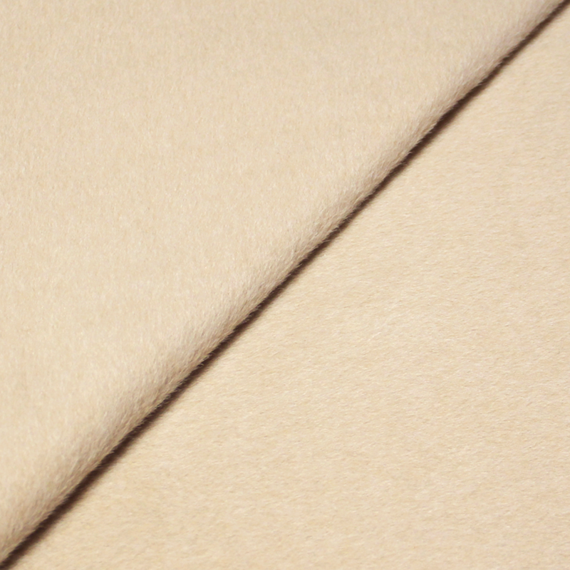 Aspect velours de laine 100% acrylique - Beige