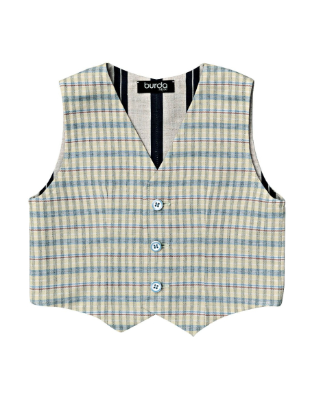 Patron Burda 9248 - Chemise classique et un gilet