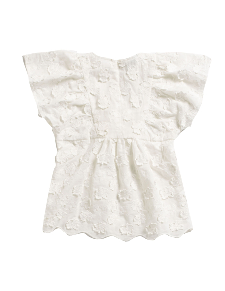 Patron Burda 9244 - Robe et Blouse avec décolleté décorées de ruchés de manches