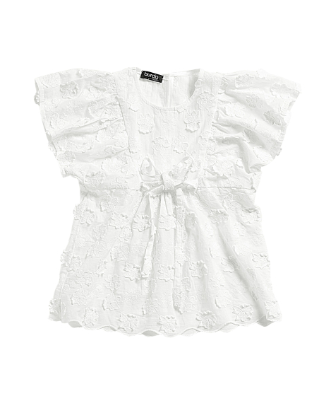 Patron Burda 9244 - Robe et Blouse avec décolleté décorées de ruchés de manches