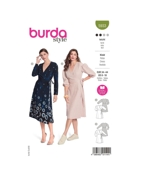 Patron Burda 5933 - Robes portefeuille