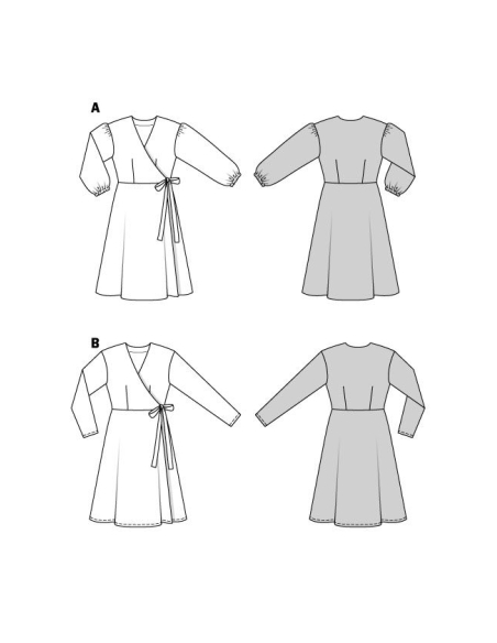 Patron Burda 5933 - Robes portefeuille