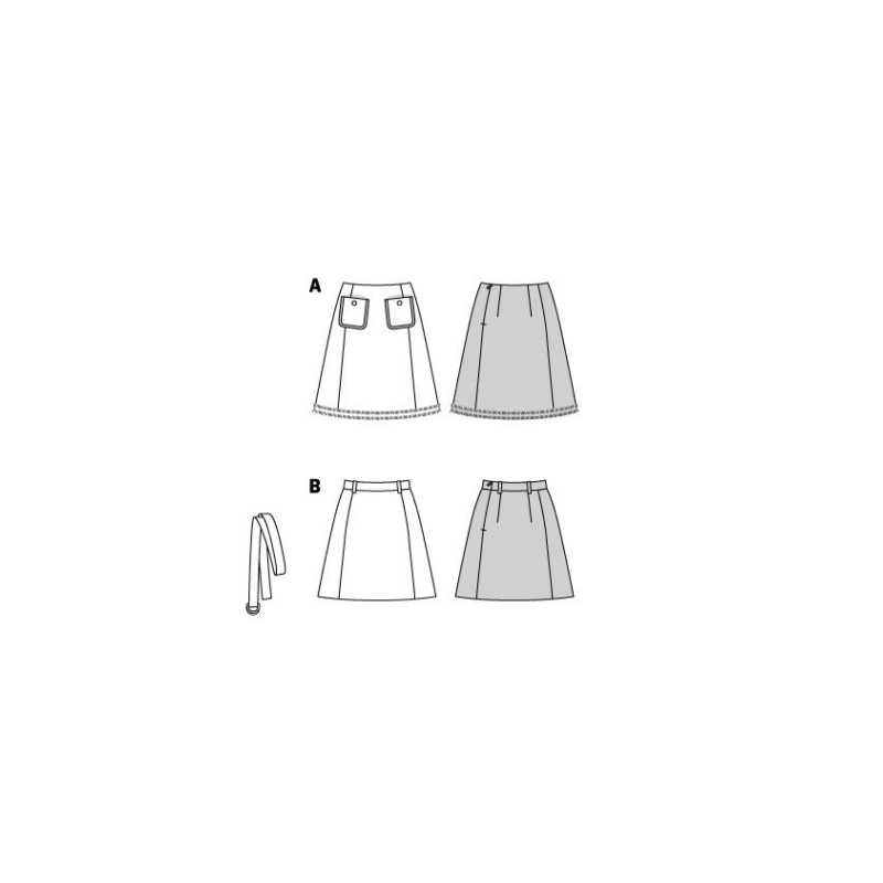 Patron Burda 5930 - Jupes trapèze