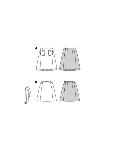 Patron Burda 5930 - Jupes trapèze