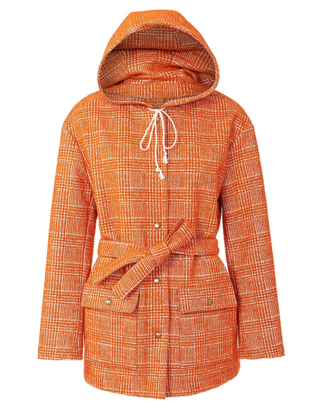 Patron Burda 5923 - Parka à capuche et poches plaquées