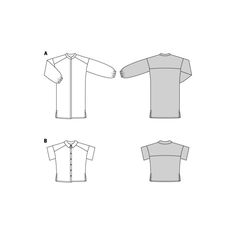 Patron Burda 5918 - Robe chemise et la blouse