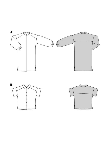 Patron Burda 5918 - Robe chemise et la blouse