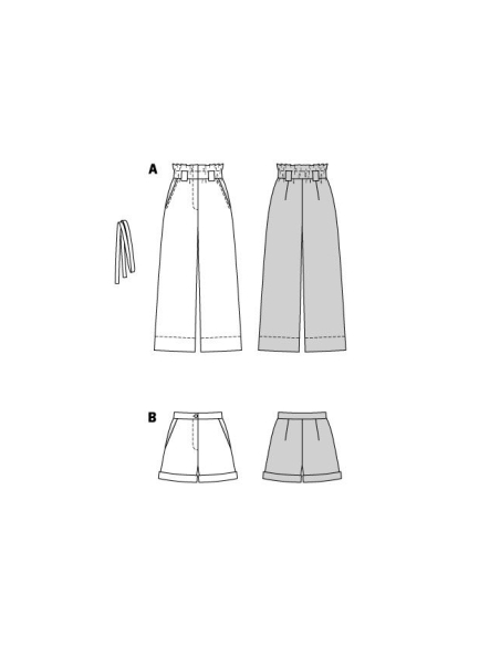 Patron Burda 5912 - Pantalon et short décontractés