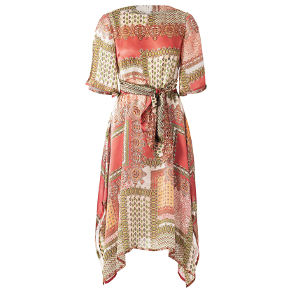 Patron Burda 5903 - Robe avec jupe a pointe 2