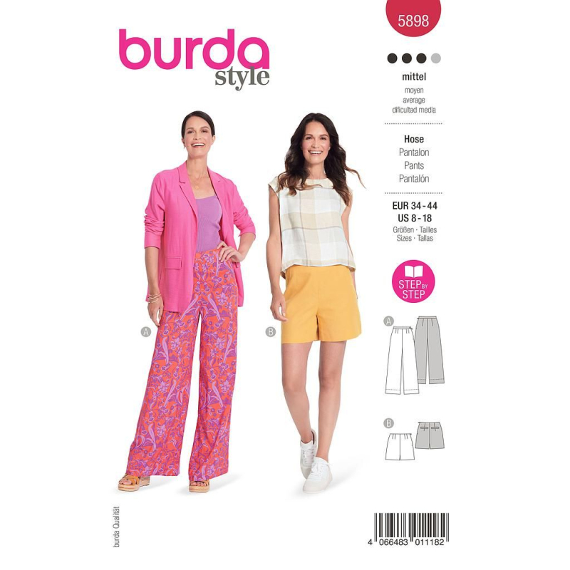 Patron Burda 5898 - Pantalon ajusté