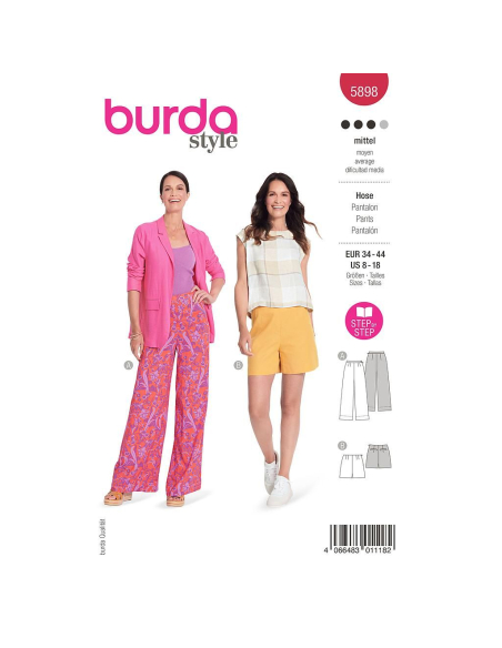 Patron Burda 5898 - Pantalon ajusté