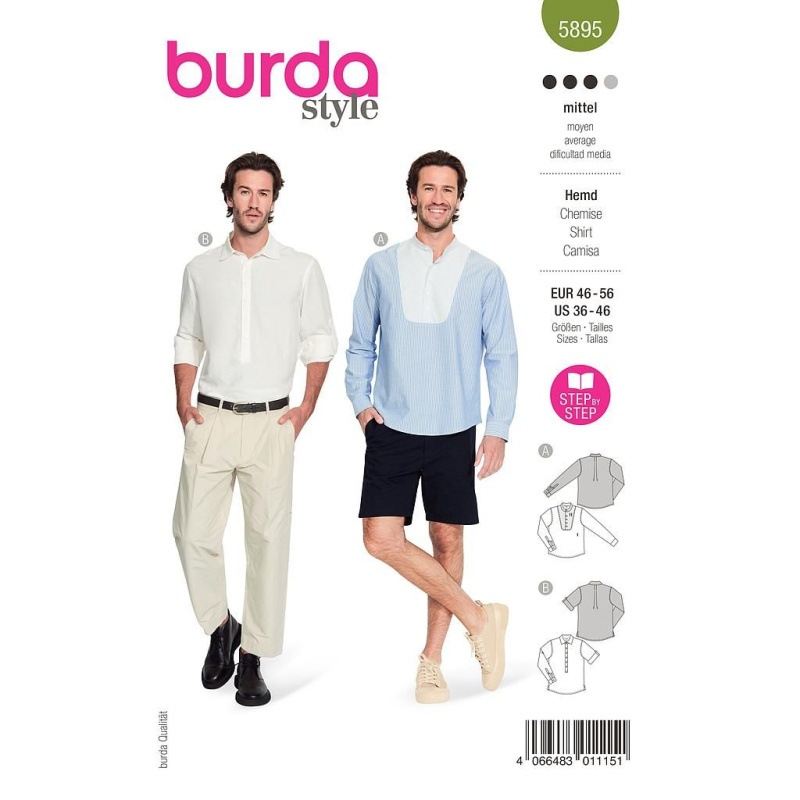 Patron Burda 5895 - Chemise