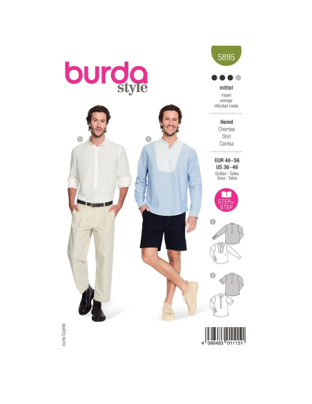 Patron Burda 5895 - Chemise
