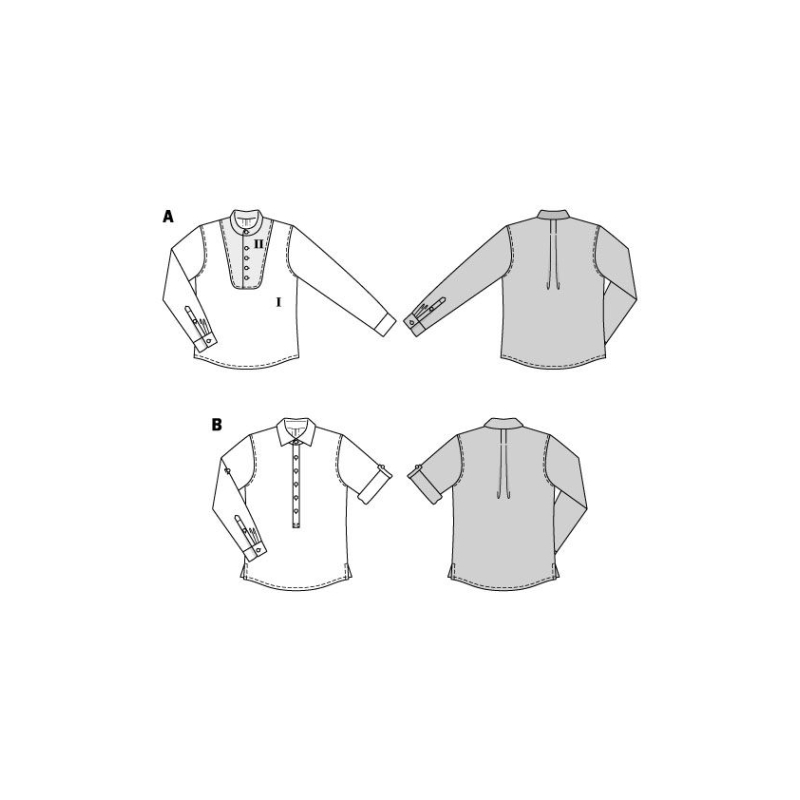 Patron Burda 5895 - Chemise