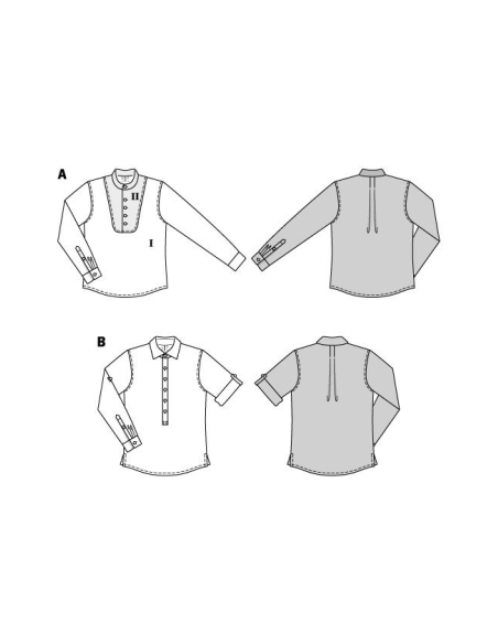 Patron Burda 5895 - Chemise