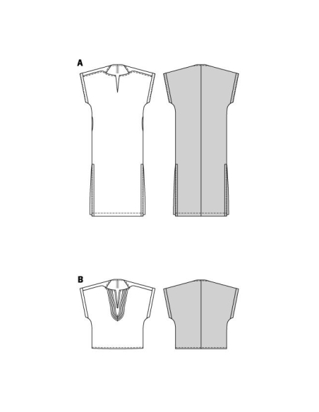 Patron Burda 5894 - Longue robe