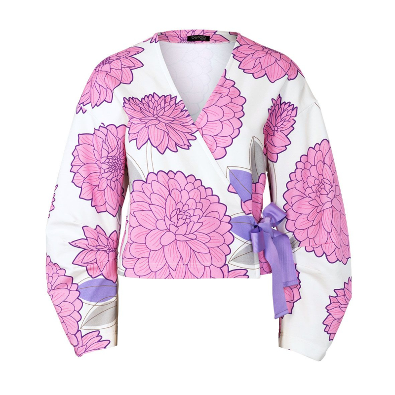 Patron Burda 5892 - Vestes cache-cœur