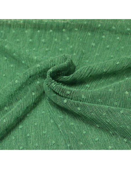 Résille plissé - Pois vert