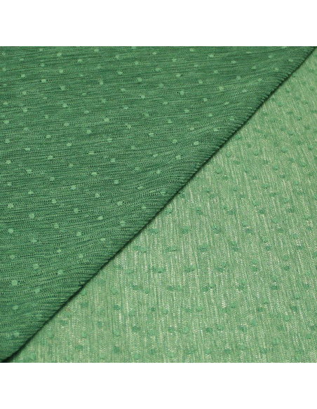 Résille plissé - Pois vert