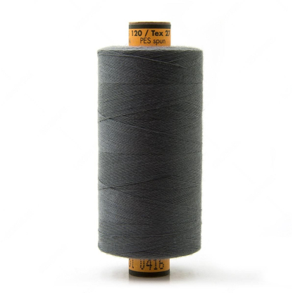 Bobine fil à coudre 1000m tout tissus Amann Belfil - Gris foncé FUS416
