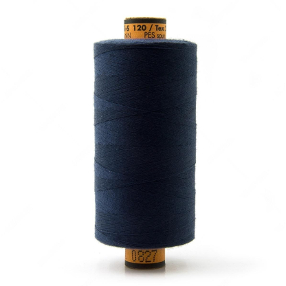 Bobine fil à coudre 1000m tout tissus Amann Belfil - Bleu foncé FUS827