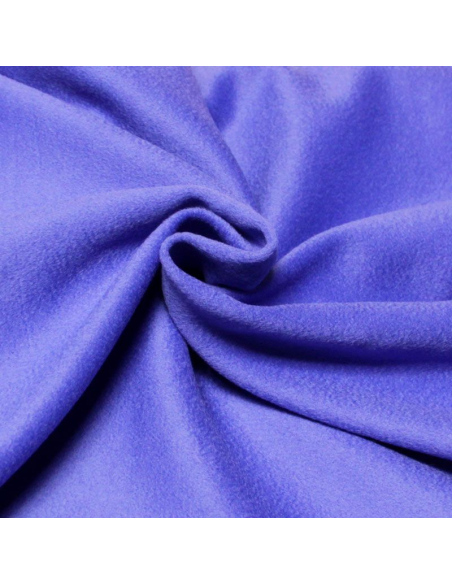 Velours de laine 100% cachemire - Bleu