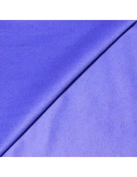 Velours de laine 100% cachemire - Bleu
