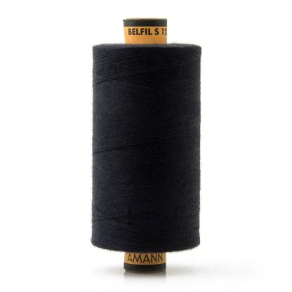 Bobine fil à coudre 1000m tout tissus Amann Belfil - Bleu nuit FUS1254