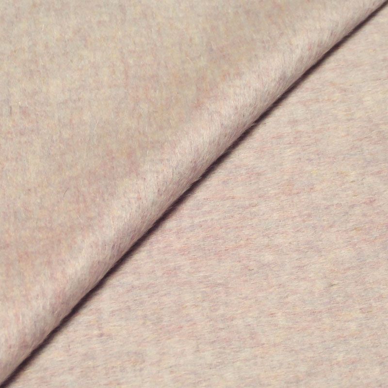 Tissu manteau laine & mohair - Lilas