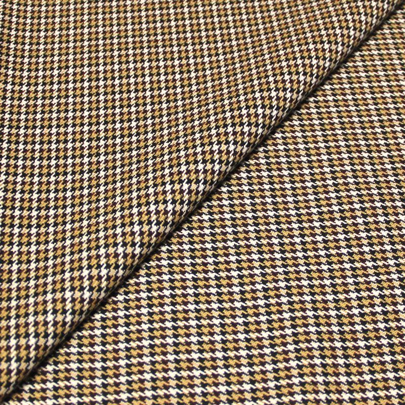 Tissu tailleur laine & soie - Pieds-de-poule