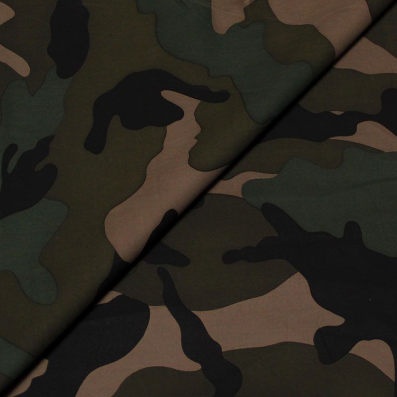 Popeline 100% coton - Camouflage