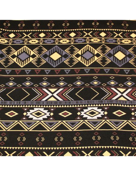 Twill 100% viscose - Motif aztèque